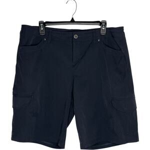 Kuhl Shorts Women's 16 FREEFLEX CARGO Dark Gray Bermuda Soft Lightweight UV 50+